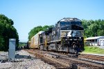 A northbound manifest shatters a quiet Saturday morning in Georgetown 